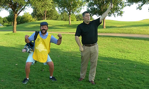 David Watkins and friends won the Golf is Great Video Contest